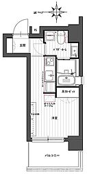 デ・リード京都東洞院 1Kの間取図画像