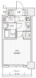 エステムコート京都西院 1Kの間取図画像