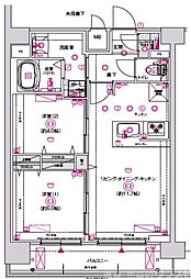 CREST TAPP十条(クレストタップ十条) 2LDKの間取図画像