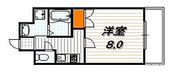 ティムゥル九条 1Kの間取図画像