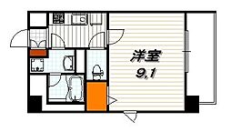 アルモニー花屋町 1Kの間取図画像