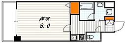 アスヴェル京都堀川高辻 1Kの間取図画像