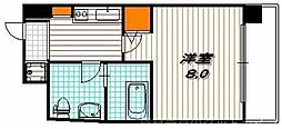 グランドパレス西院東館 1Kの間取図画像