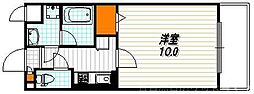 コンフォールドミールK 1Kの間取図画像