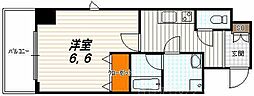 アスヴェル京都二条駅前 1Kの間取図画像