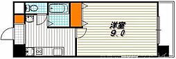ハウスセゾン御所南 1Kの間取図画像
