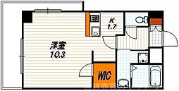 プレサンス京都駅前千都 1Kの間取図画像