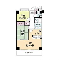 グランドゥール太秦 2LDKの間取図画像