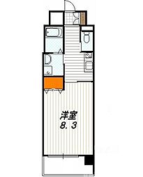 エイペックス京都東山三条 1Kの間取図画像