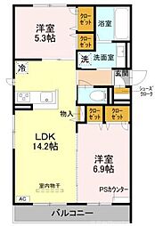 ルコアン堀川今宮 1階/101