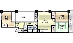 せんぼん有彩館 3LDKの間取図画像