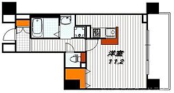 アスヴェル京都四条 ワンルームの間取図画像