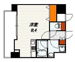 ALTA京都堀川ウインドア ワンルームの間取図画像