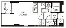 アーバネックス北大路 ワンルームの間取図画像