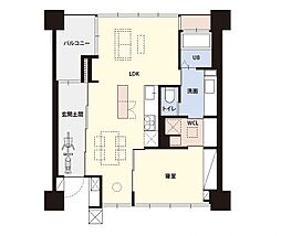 SHALIMARNISHIOJI 1LDKの間取図画像