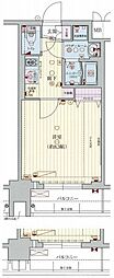 プレサンス京都洛南 1Kの間取図画像
