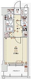 ベラジオレガシー京都西七条 1Kの間取図画像