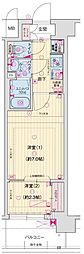 ソルテラス京都西院悠洛 2Kの間取図画像