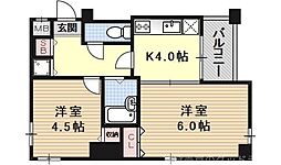 プリムローズ 2Kの間取図画像