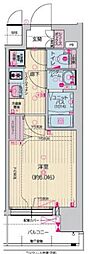 プレサンスTHEKYOTO東福寺EAST 1Kの間取図画像