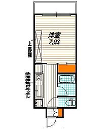ル・パルトネール西大路御池 1Kの間取図画像