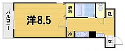 レ・タン・ドゥ・ラ・メールCK4 1Kの間取図画像