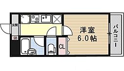 ヴェール一乗寺 1Kの間取図画像