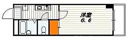 Amare亀乃子 1Kの間取図画像