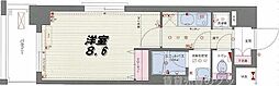 ベラジオ五条堀川2 1Kの間取図画像