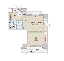 ベラジオ京都洛南2 1LDKの間取図画像