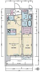ファステート京都西院パール 1LDKの間取図画像