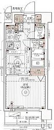 エステムコート京都西大路 1DKの間取図画像