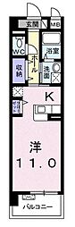 SHICATACHAMBRETTES1 1Kの間取図画像