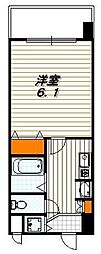 スワンズ京都二条城北 1Kの間取図画像
