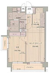 プレサンス京大南 1LDKの間取図画像