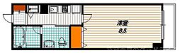SHICATAONZEBLDG 1Kの間取図画像
