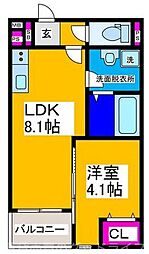 REGIES京都梅小路(レジエス京都梅小路) 1LDKの間取図画像