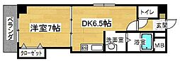 ライズビル・サウスポイント 1DKの間取図画像