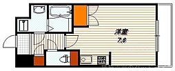 エスリード烏丸五条駅前 ワンルームの間取図画像