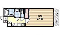 ベラジオ京都高台寺 1Kの間取図画像