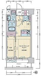 ファステート京都西院パール 1LDKの間取図画像