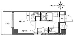 デトム・ワン烏丸二条 1Kの間取図画像