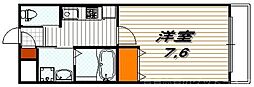 Merge一条通 1Kの間取図画像