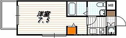 ベラジオ四条烏丸 1Kの間取図画像