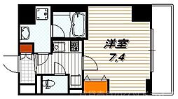 クリスタルグランツ京都御所西 1Kの間取図画像