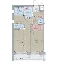 ベラジオ京都壬生イーストゲート 1LDKの間取図画像