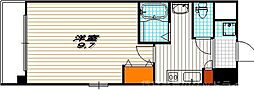 ドゥ・ドリーム室町 1Kの間取図画像