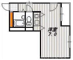 クリーンリビング・四条大宮 ワンルームの間取図画像