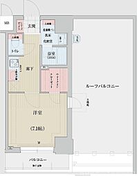 ベラジオ雅び烏丸十条2 1Kの間取図画像