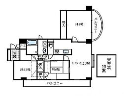 ジェンティールアドニス 3LDKの間取図画像